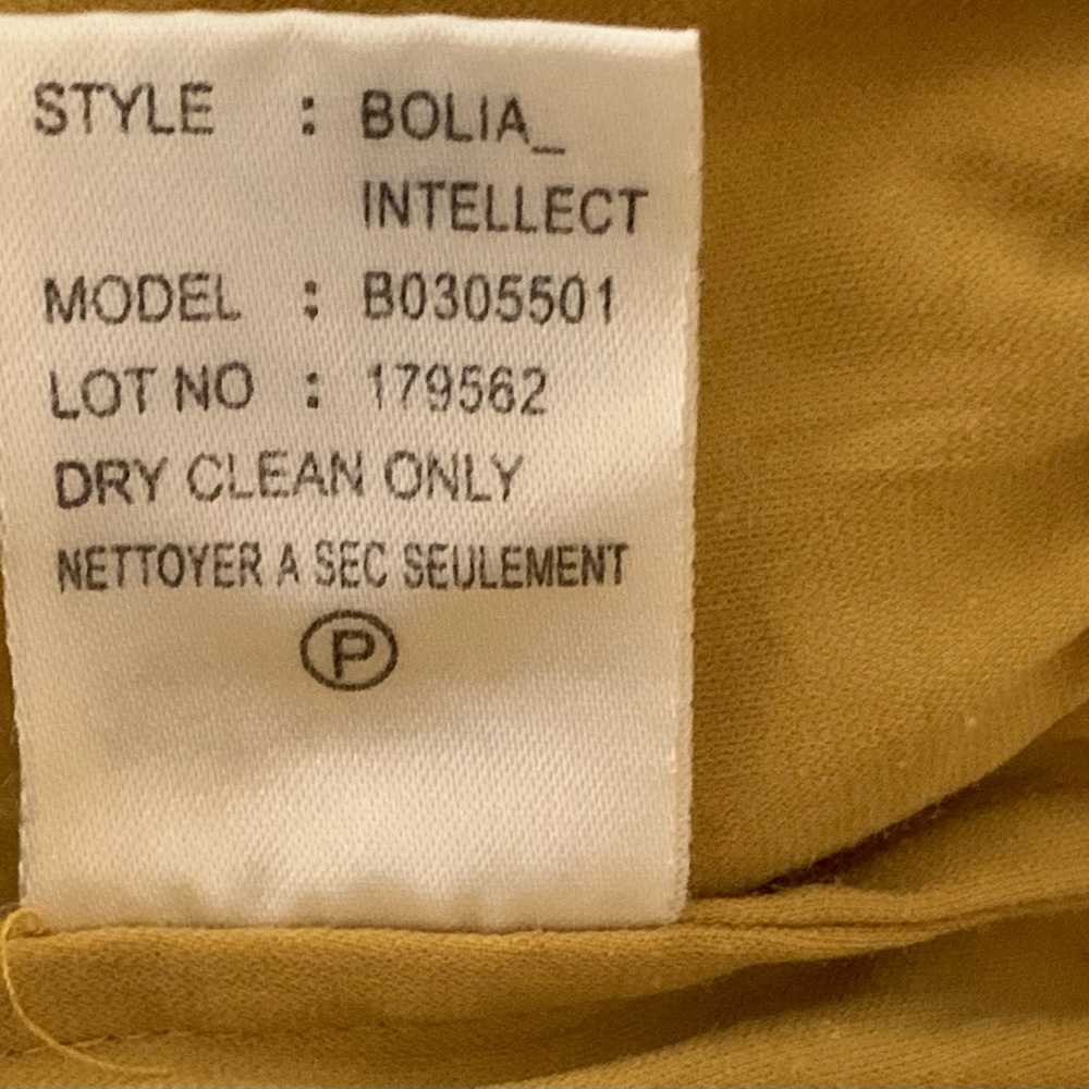 Theory Spaghetti Strap  Blouse Citron Yellow Size L - Picture 6 of 7